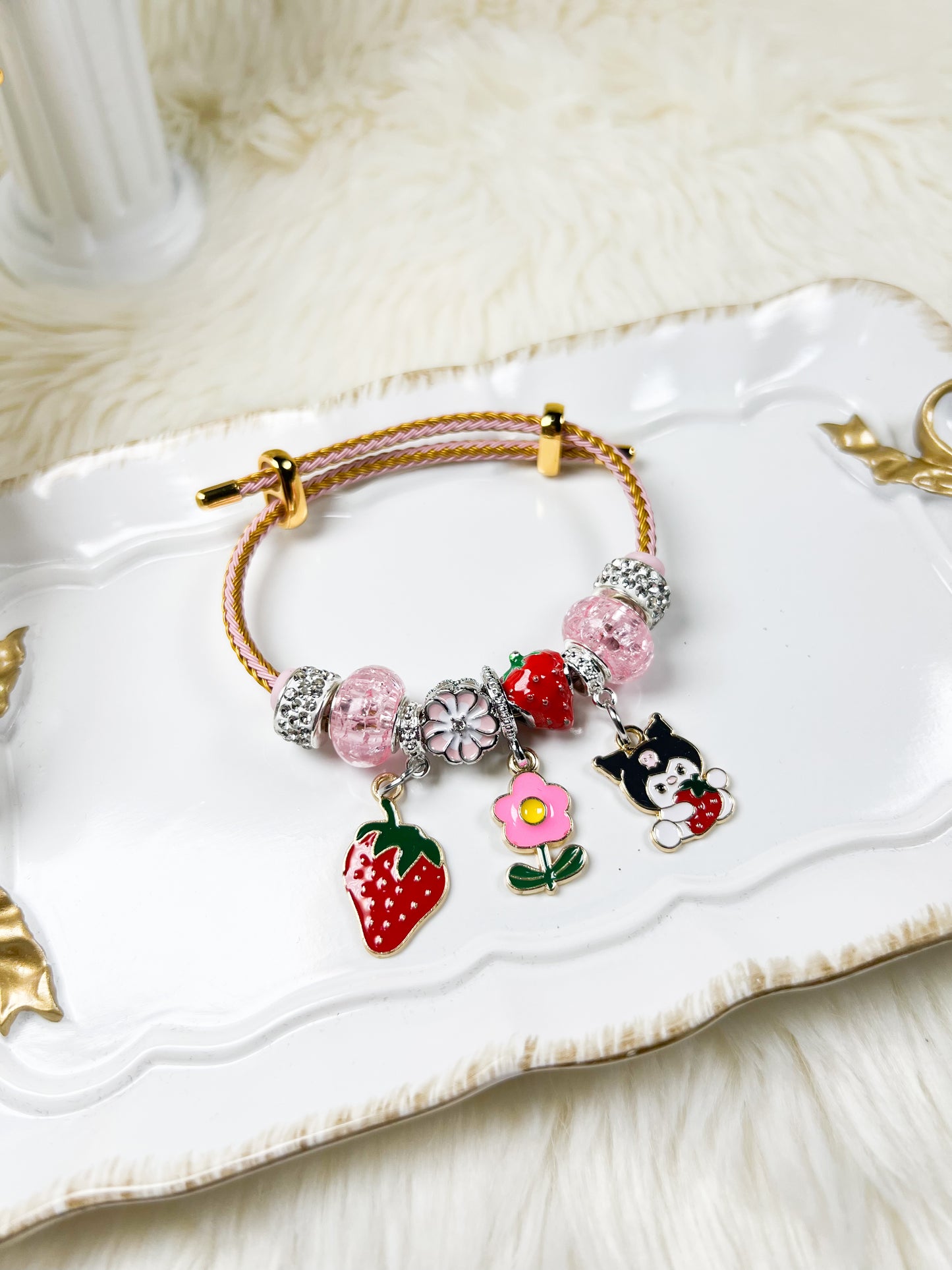 Strawberry Charm Bracelet