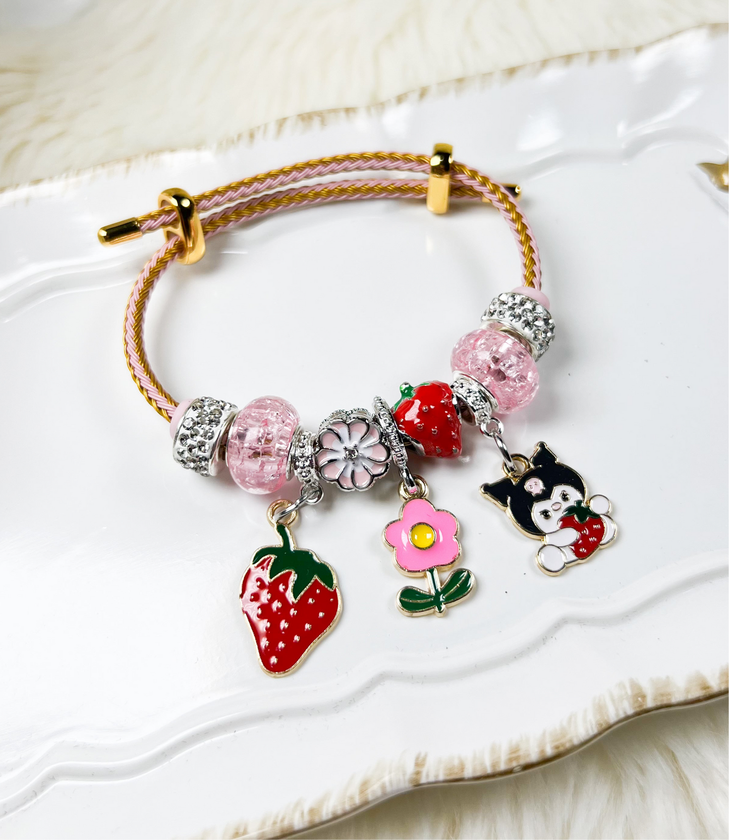 Strawberry Charm Bracelet