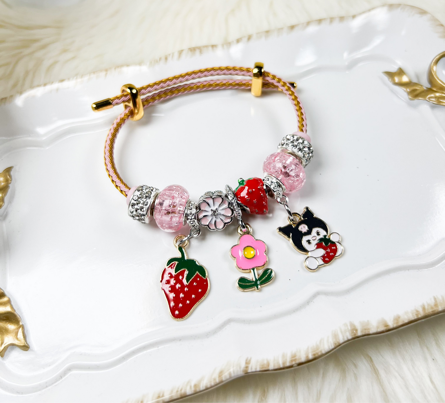 Strawberry Charm Bracelet