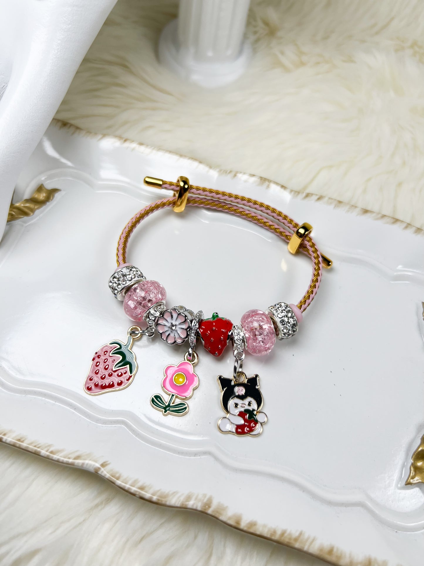 Strawberry Charm Bracelet