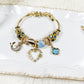Aqua Charm Bracelet