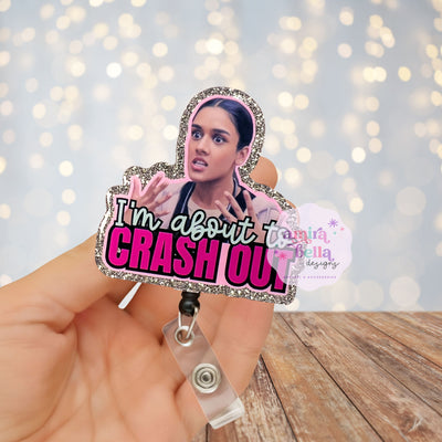 JAVADI-I'm about to crash out, badge reel