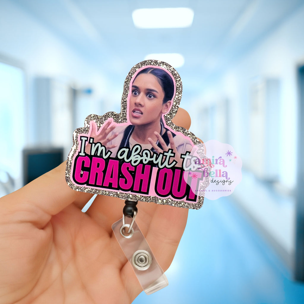 JAVADI-I'm about to crash out, badge reel