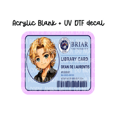 Library Card- Dean