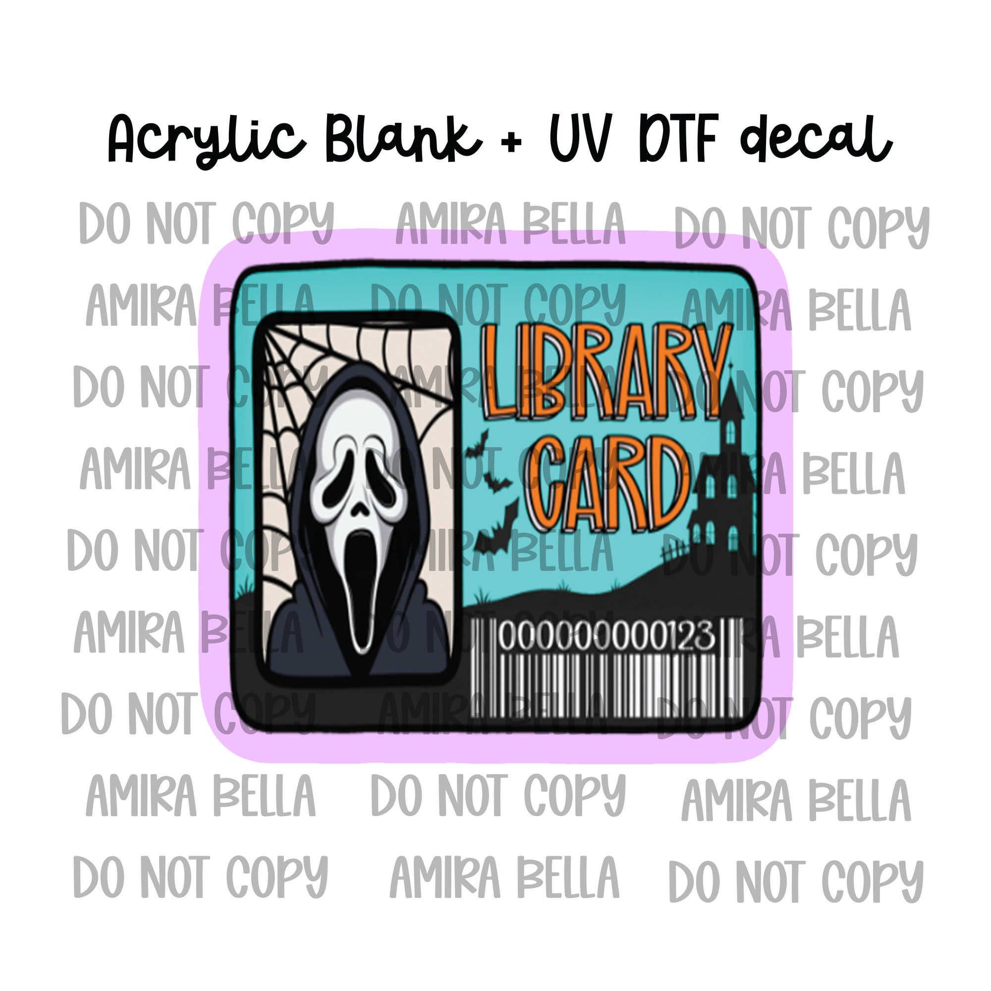 Library Card- Ghost Face