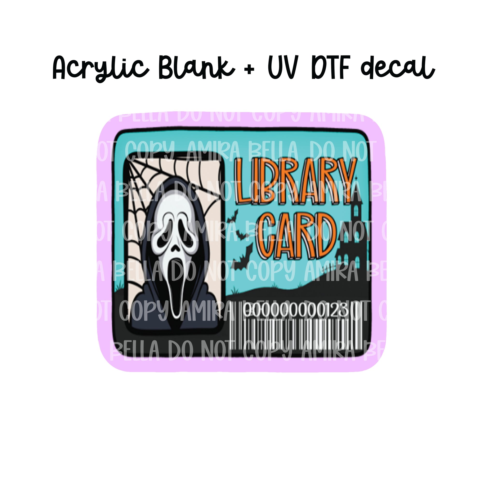 Library Card- Ghost Face