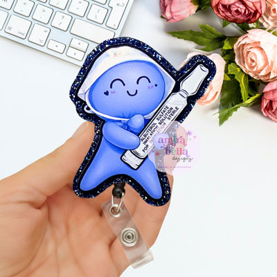 RT, Respiratory Therapist Glove Doll Badge Reel