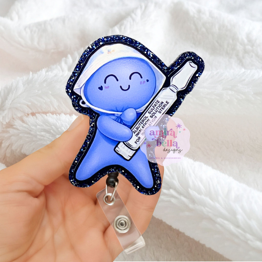 RT, Respiratory Therapist Glove Doll Badge Reel