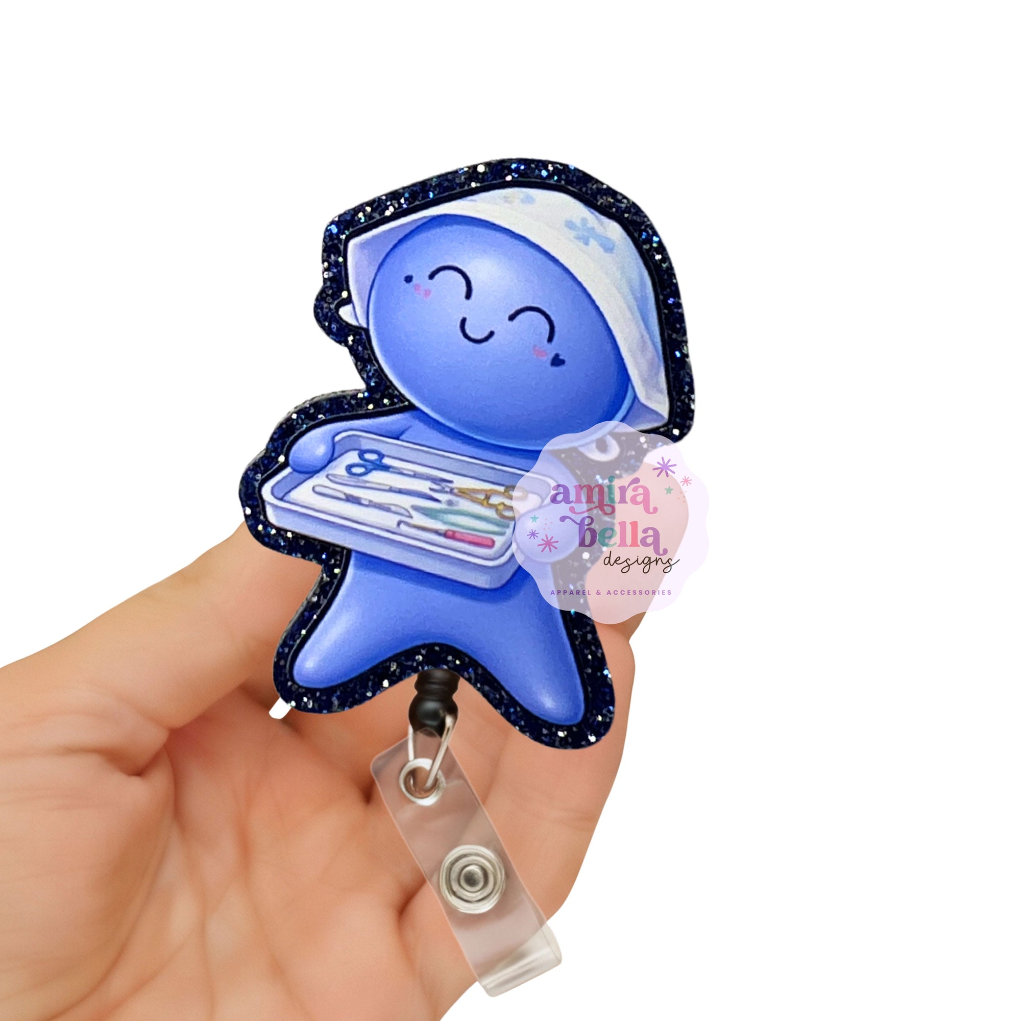OR Nurse, CST Glove Doll Badge reel
