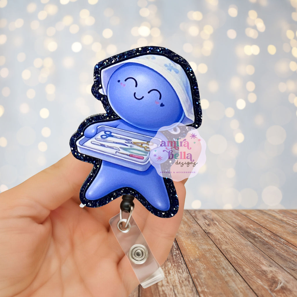 OR Nurse, CST Glove Doll Badge reel