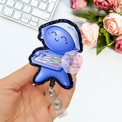 OR Nurse, CST Glove Doll Badge reel
