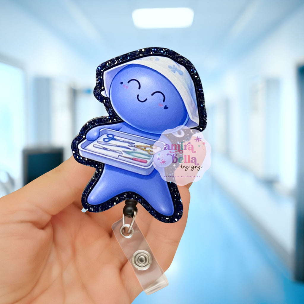 OR Nurse, CST Glove Doll Badge reel