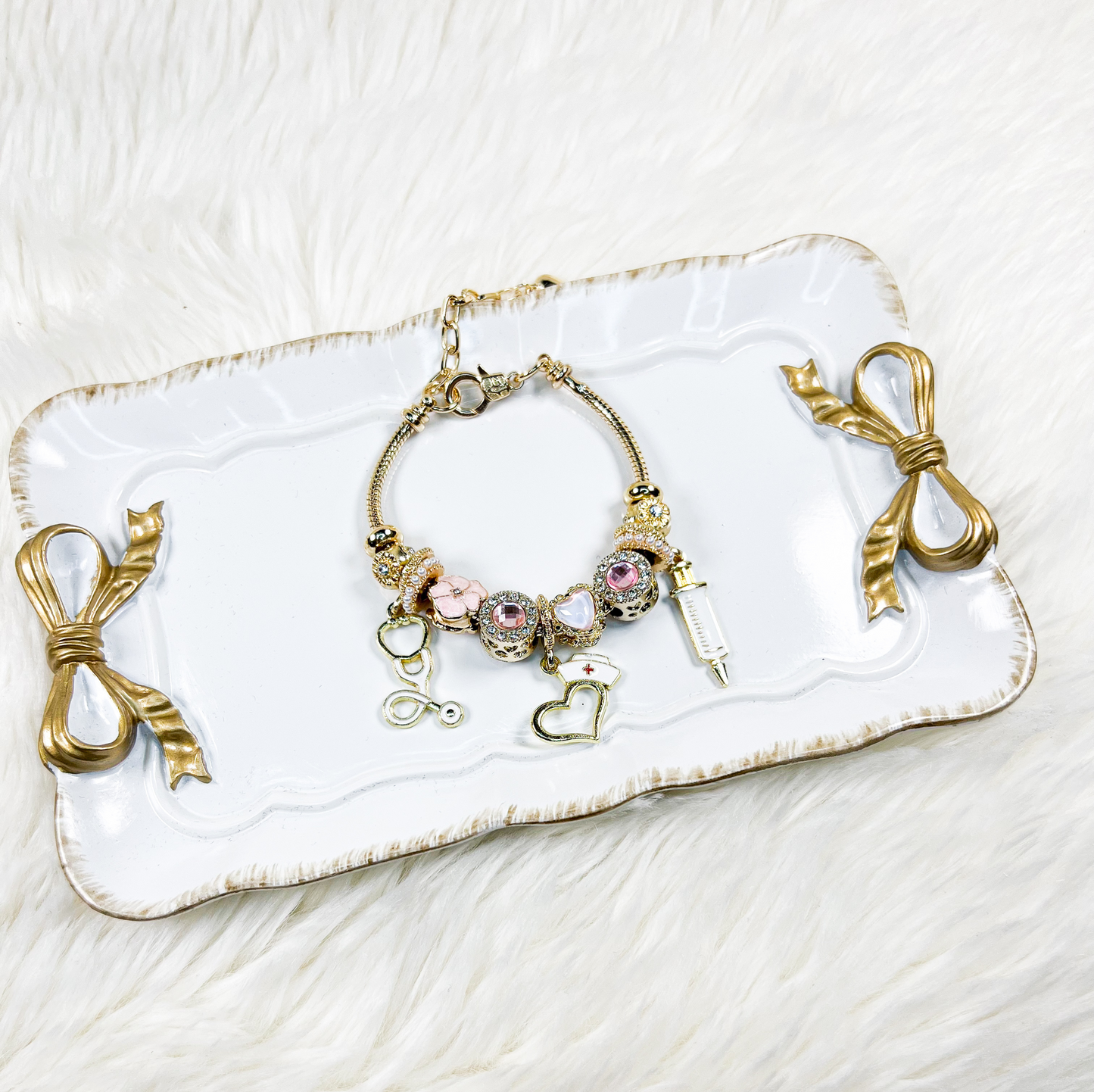 Nurse Charm Bracelet – Graduation Gift for Student Nurses, RN & LPN Jewelry