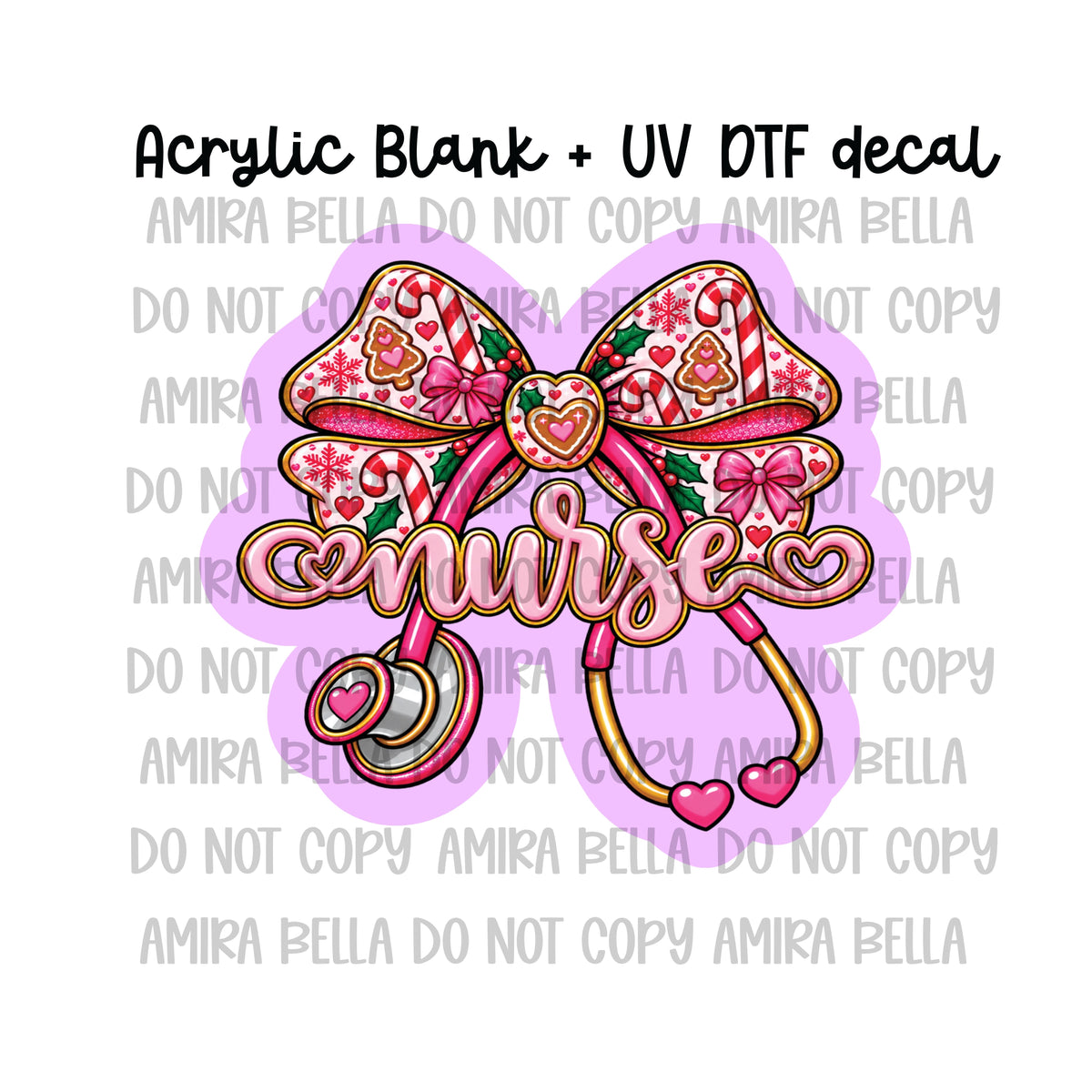 Nurse Christmas Bow