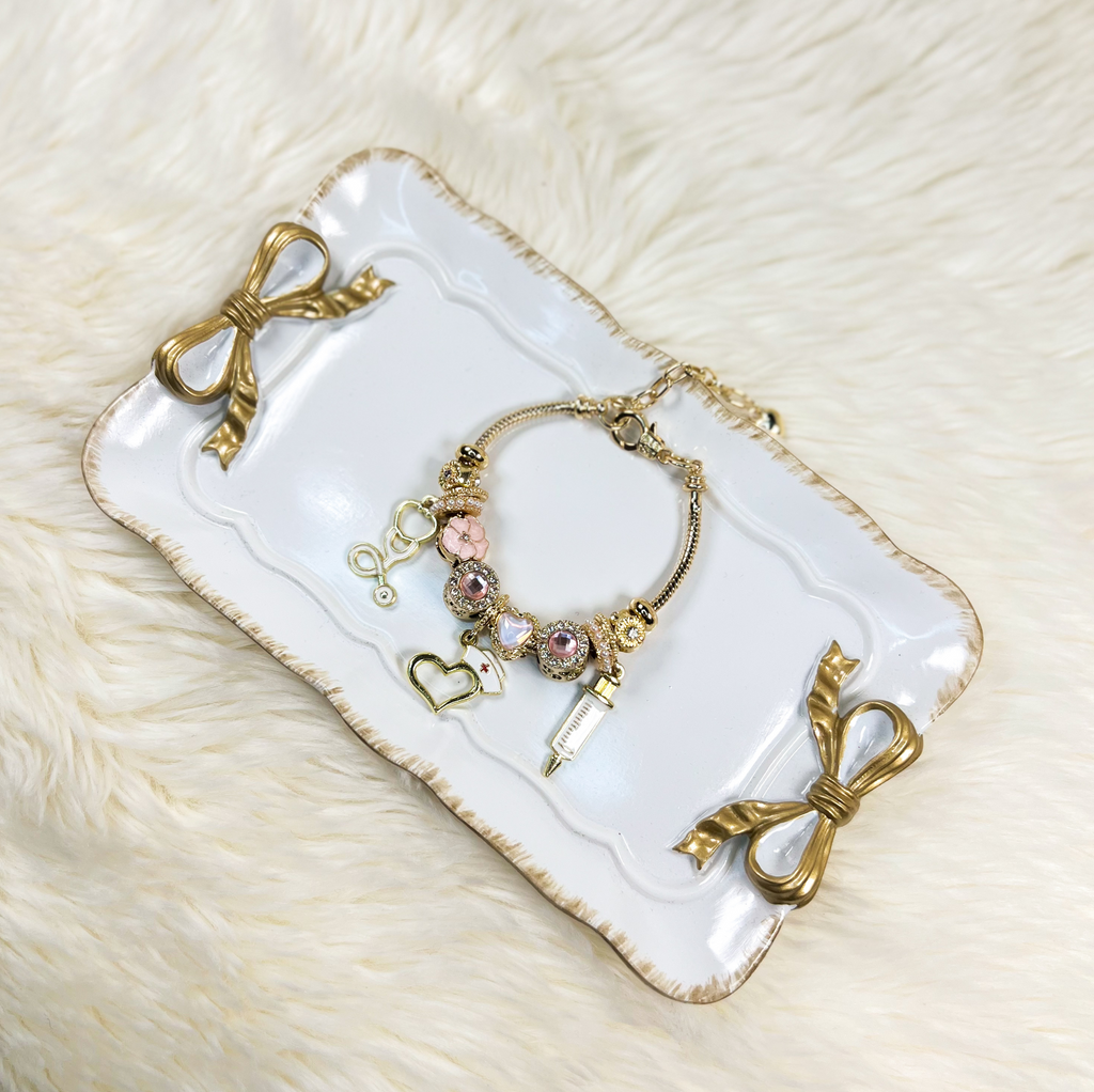 Nurse Charm Bracelet – Graduation Gift for Student Nurses, RN & LPN Jewelry