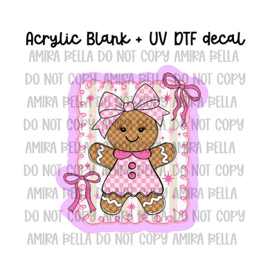 Checkered Gingerbread Girl