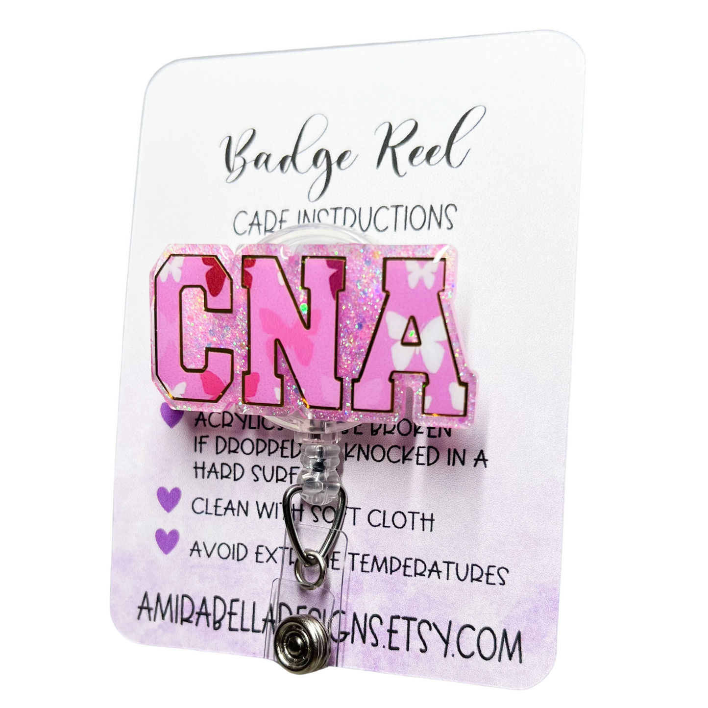 CNA badge reel, Certified Nurse Assistant badge reel