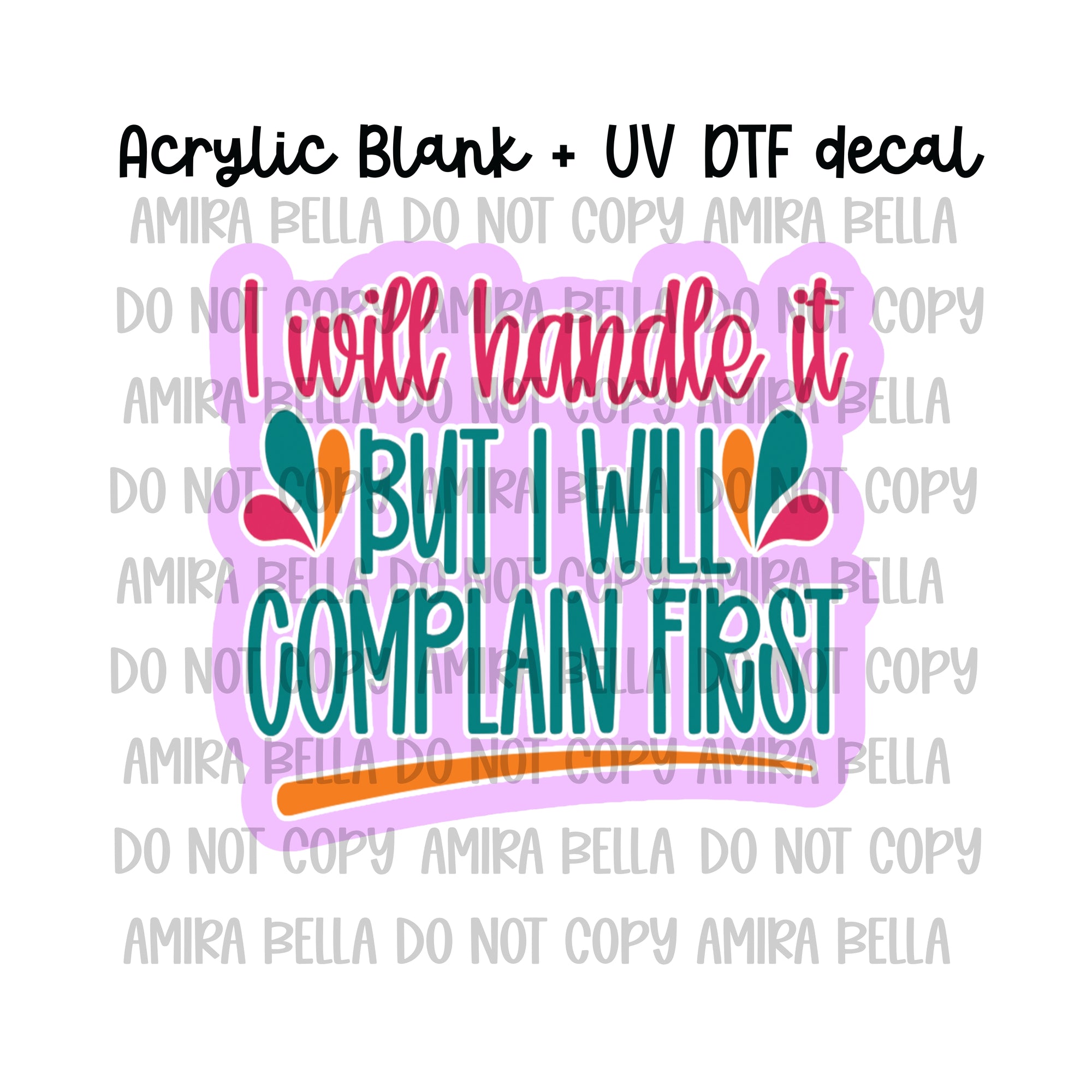 I will handle it