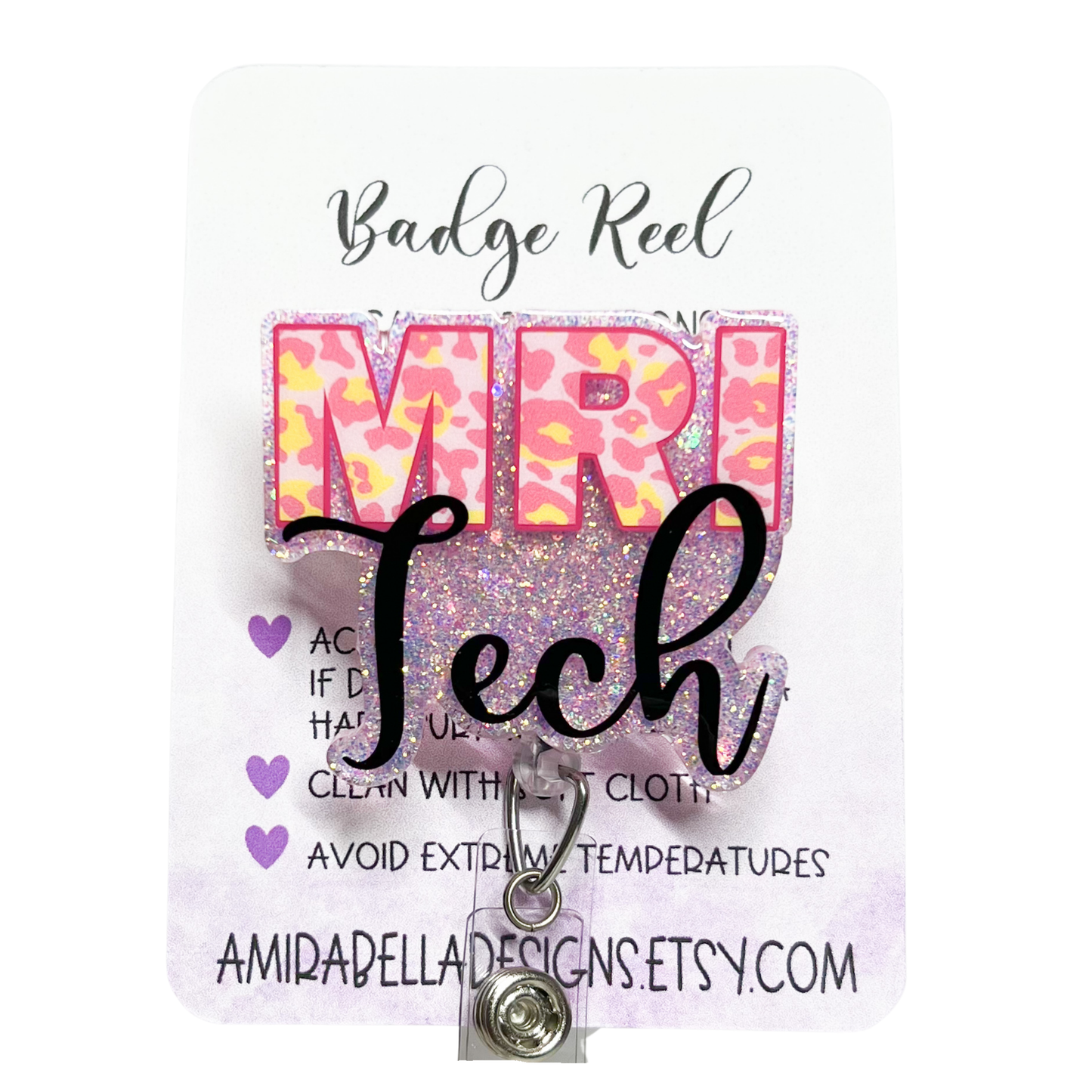 MRI tech badge reel, ID holder