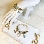 Aqua Charm Bracelet