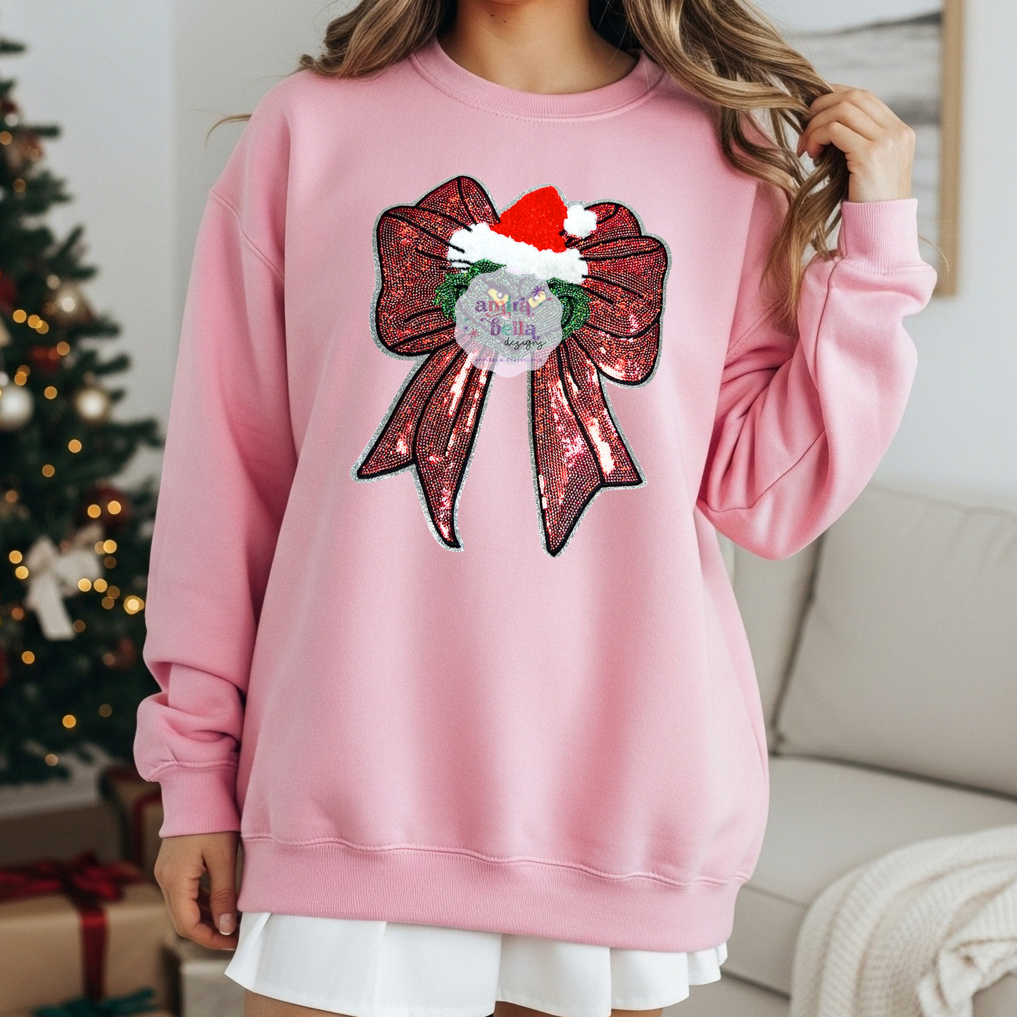 Green Man Bow Sweatshirt
