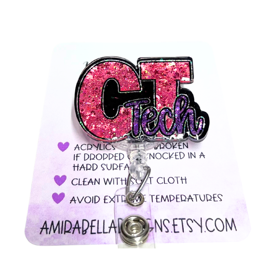 CT TECH badge reel