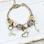 Nurse Charm Bracelet – Graduation Gift for Student Nurses, RN & LPN Jewelry