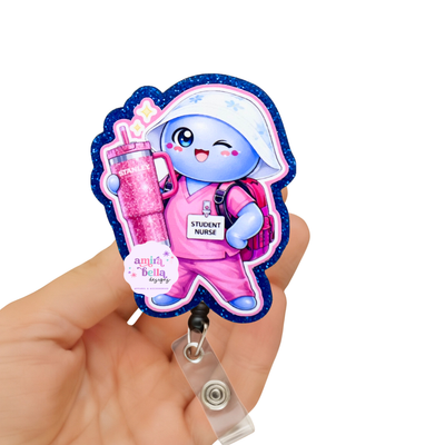 Student Nurse Glove Doll Badge Reel
