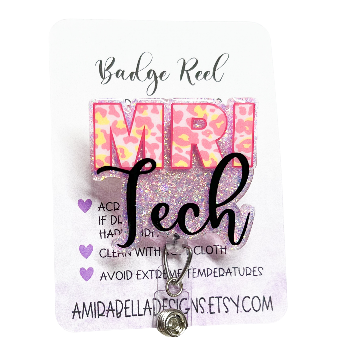 MRI tech badge reel, ID holder