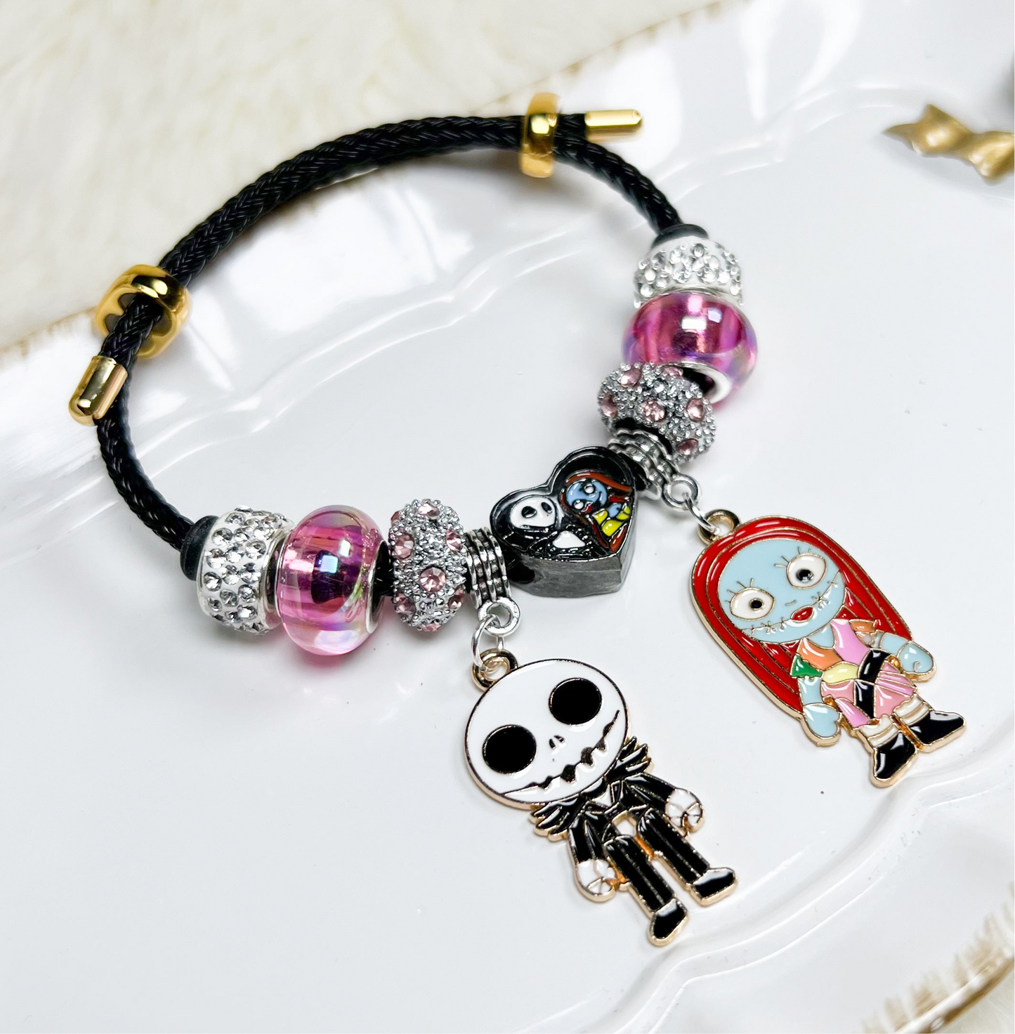 Jack & Sally Charm Bracelet