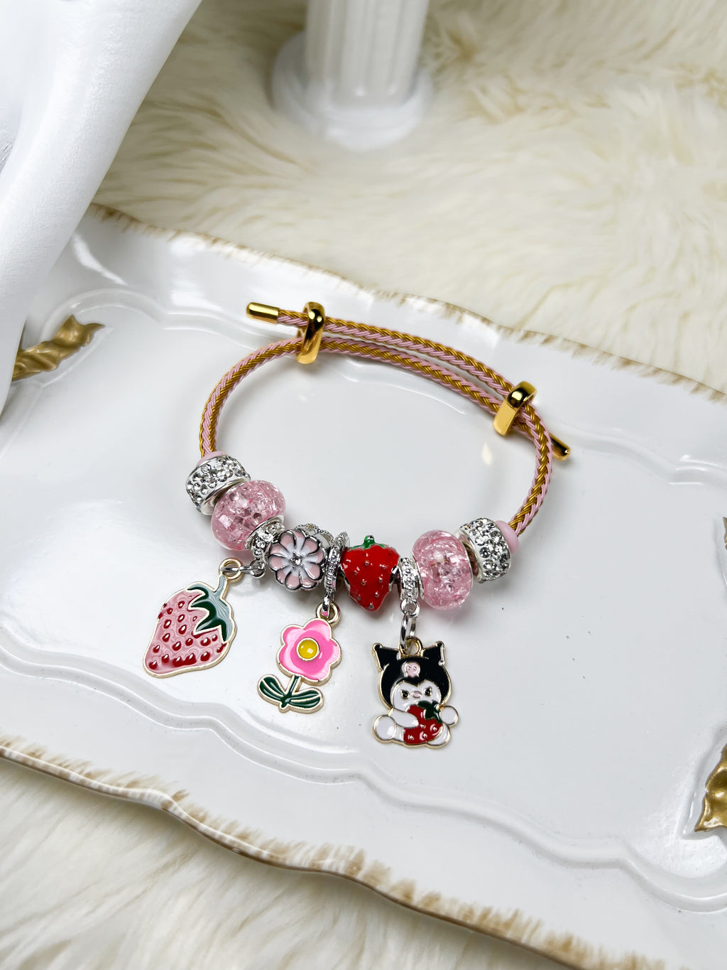 Strawberry Charm Bracelet