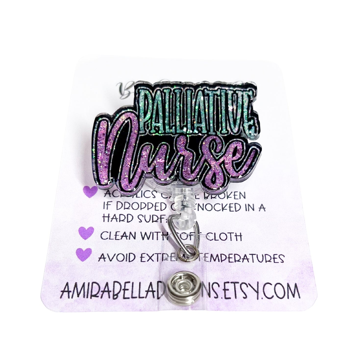Palliative Nurse badge reel