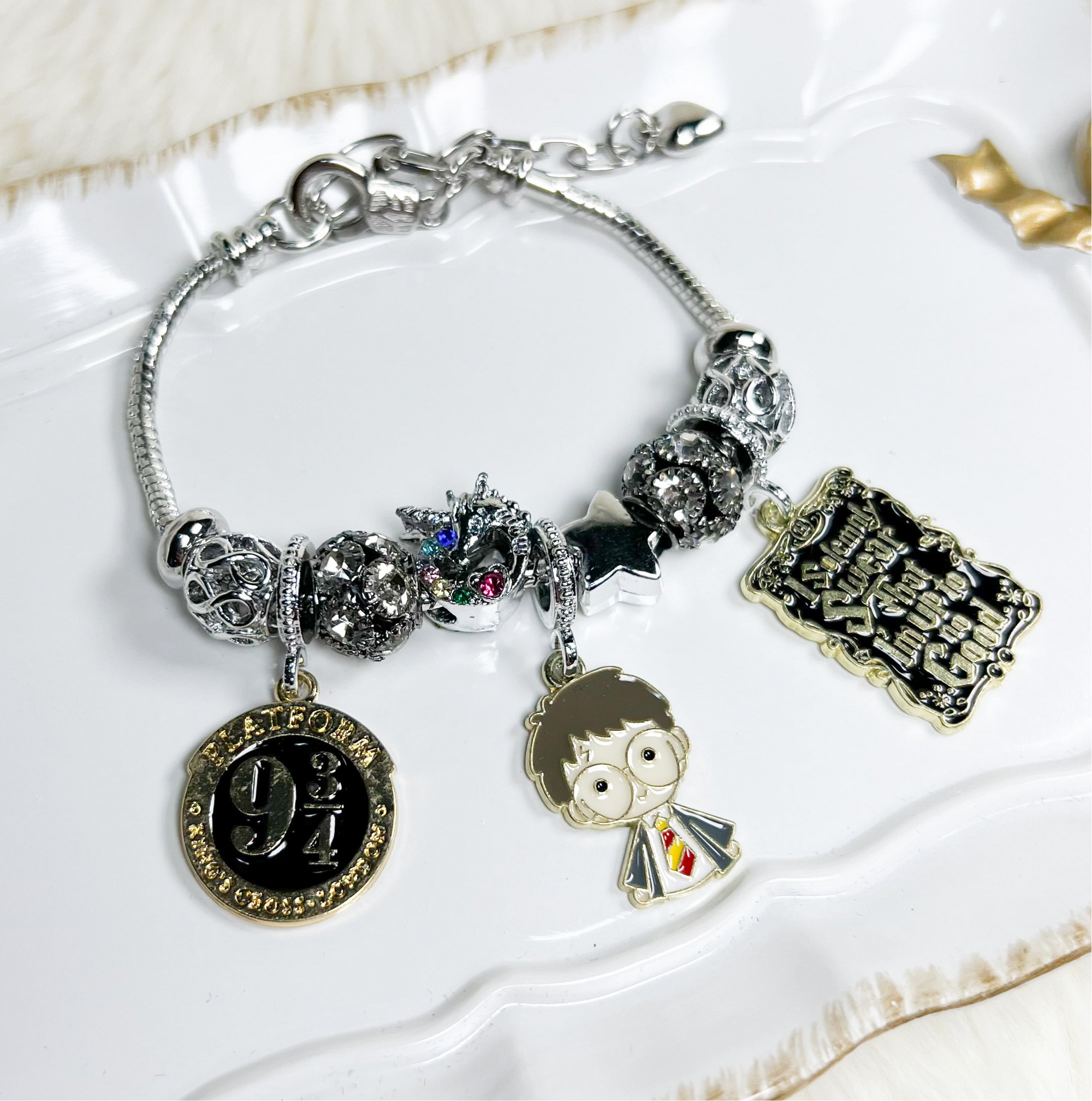 Wizard Bracelet, HP Charm Bracelet