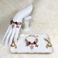 Enchanted Gold & Purple Bracelet with Fairy and Butterfly Charm