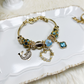 Aqua Charm Bracelet