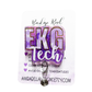 EKG badge reel, ID holder