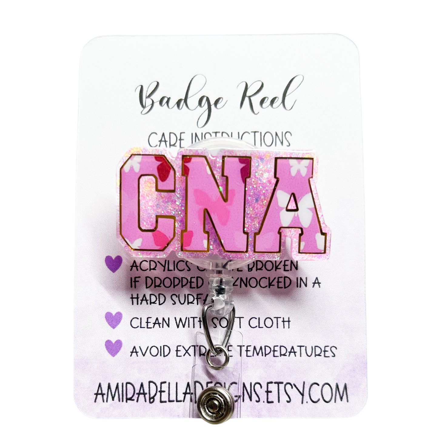 CNA badge reel, Certified Nurse Assistant badge reel